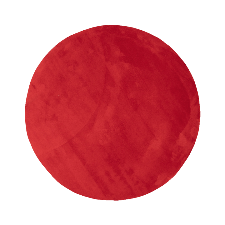 Waschbarer Teppich Rund - Vivid Rot - 1