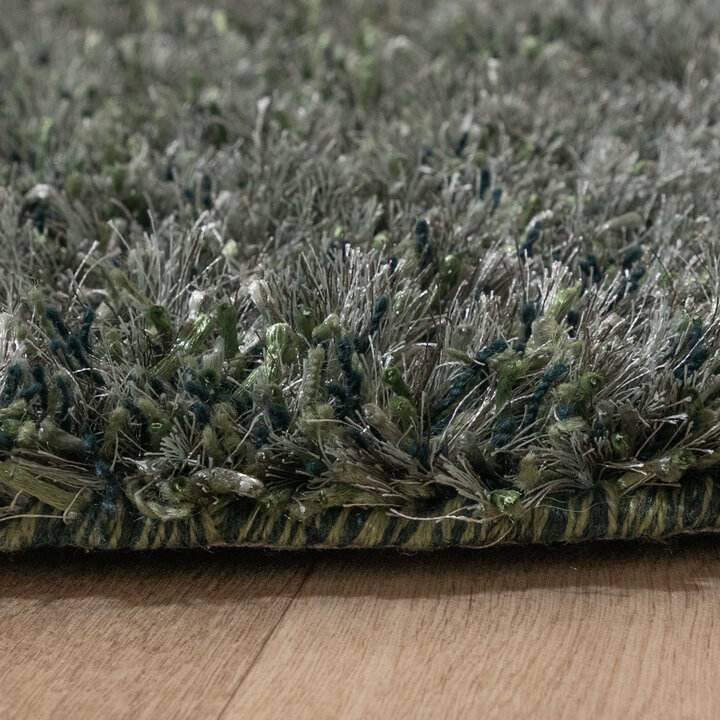 Shaggy Teppich Rund - Grace Grün - 6