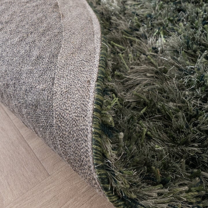 Shaggy Teppich Rund - Grace Grün - 7