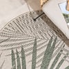 In- & Outdoor Teppich Rund - Tiga Palm Grün - thumbnail 2