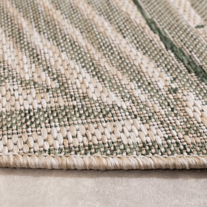 In- & Outdoor Teppich Rund - Tiga Palm Grün - 5