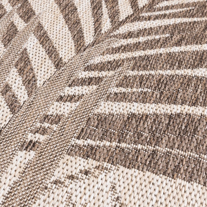 In- & Outdoor Teppich Rund - Tiga Palm Taupe - 3