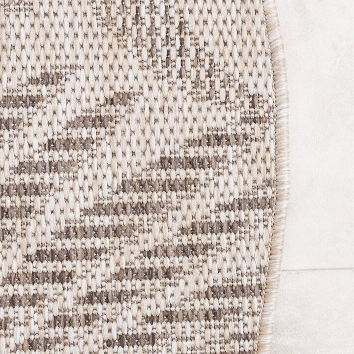 In- & Outdoor Teppich Rund - Tiga Palm Taupe - 4