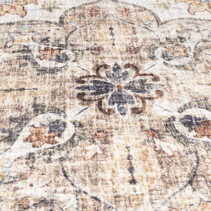 Vintage Gartenteppich Rund - Santo Mandala Grün - 4