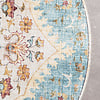 Vintage Gartenteppich Rund - Santo Mandala Hellblau - thumbnail 5