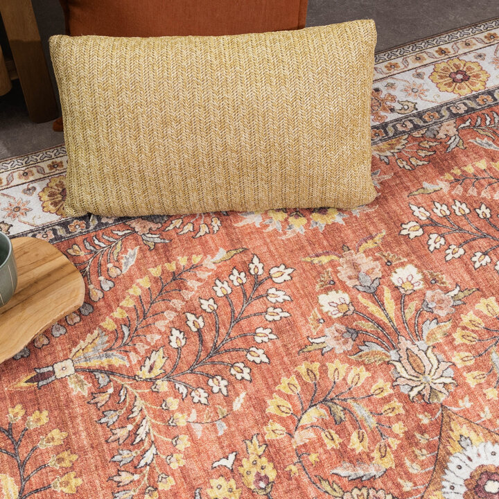 Vintage Gartenteppich - Santo Flora Terrakotta - 3