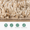 Wollteppich Hochflor - Elin Beige - thumbnail 4