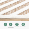 Teppich Modern - Nori Lines Weiß Taupe - thumbnail 5
