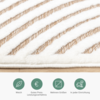 Teppich Modern - Nori Curves Weiß Taupe - thumbnail 5