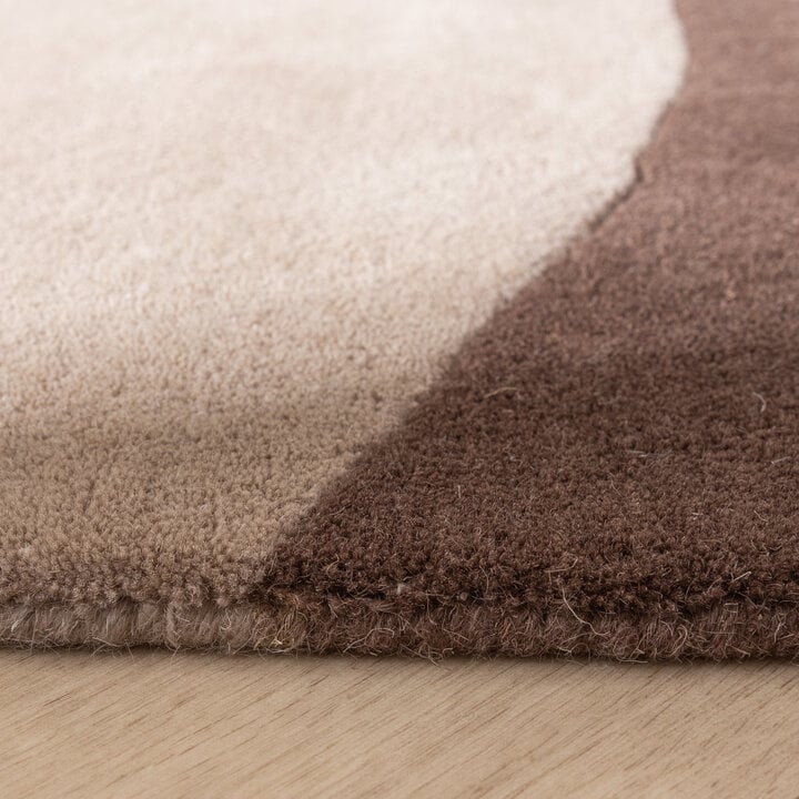 Wollteppich Abstrakt - Clarice Braun Beige - 6