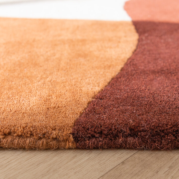 Wollteppich Abstrakt - Clarice Terrakotta - 6