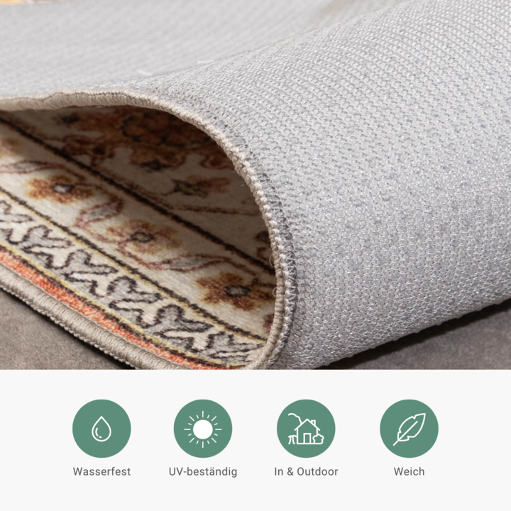 Vintage Gartenteppich - Santo Flora Terrakotta - 6