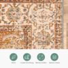 Vintage Teppich - Thirza Medaillon Hellblau Bunt - thumbnail 5