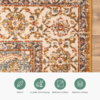 Vintage Teppich - Thirza Medaillon Ockergelb Bunt - thumbnail 5
