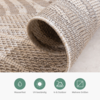 In- & Outdoor Teppich - Tiga Palm Taupe - thumbnail 6