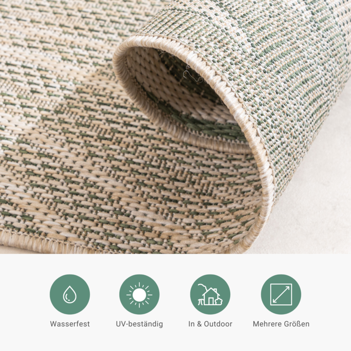 In- & Outdoor Teppich - Tiga Palm Grün - 6