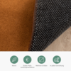 Waschbarer Teppich Rund - Vivid Terrakotta - thumbnail 6