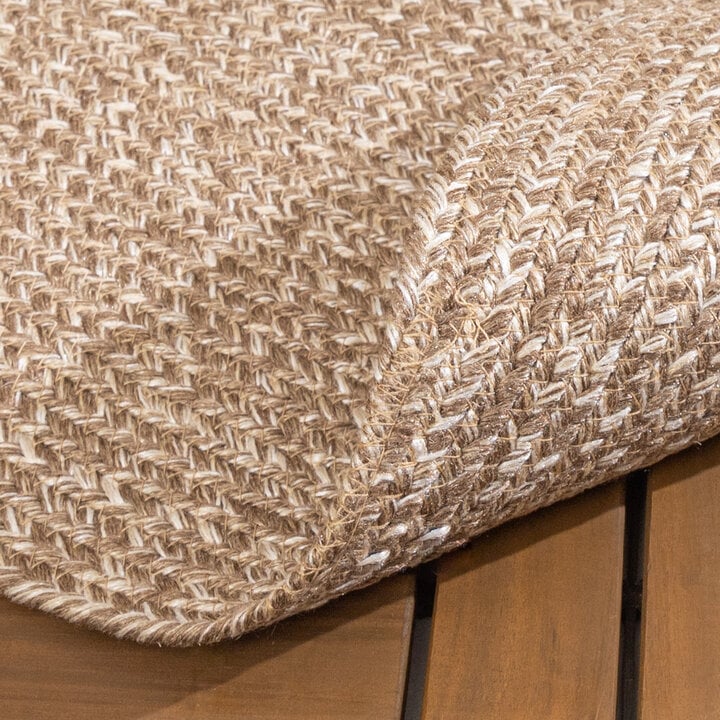 In- & Outdoor Jute Teppich Rund - Bali Braun  - 7