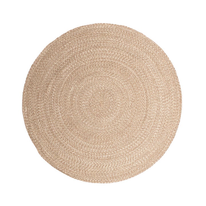 In- & Outdoor Jute Teppich Rund - Bali Braun  - 1