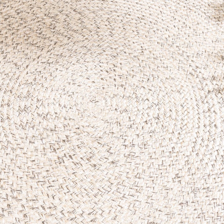 In- & Outdoor Jute Teppich Rund - Bali Weiß - 4