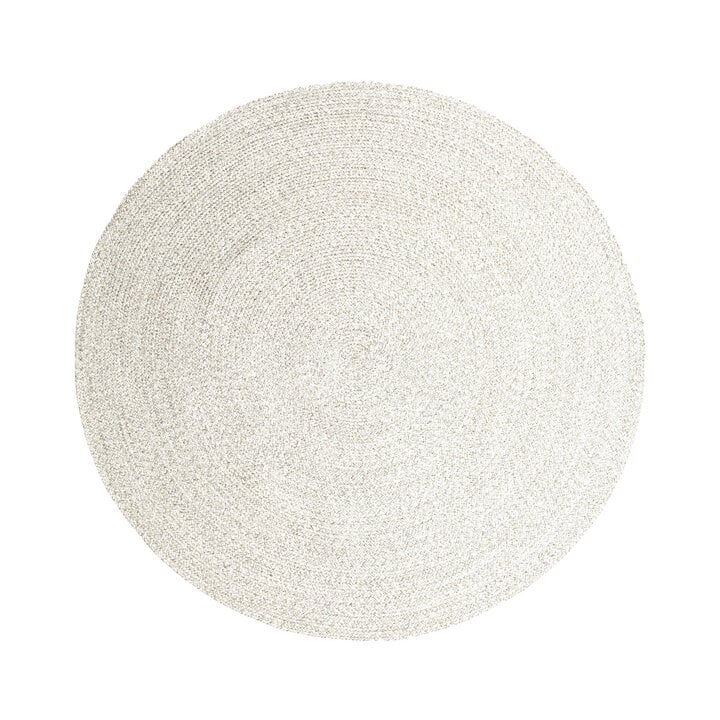 In- & Outdoor Jute Teppich Rund - Bali Weiß - 1