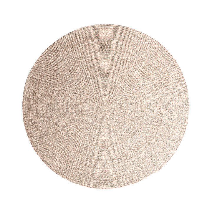 In- & Outdoor Jute Teppich Rund - Bali Beige - 1