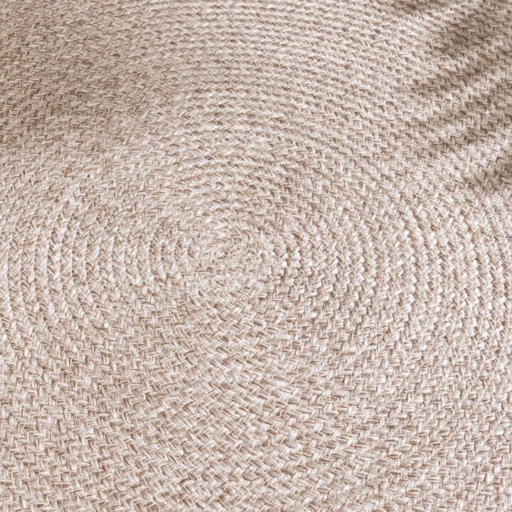In- & Outdoor Jute Teppich Rund - Bali Beige - 4