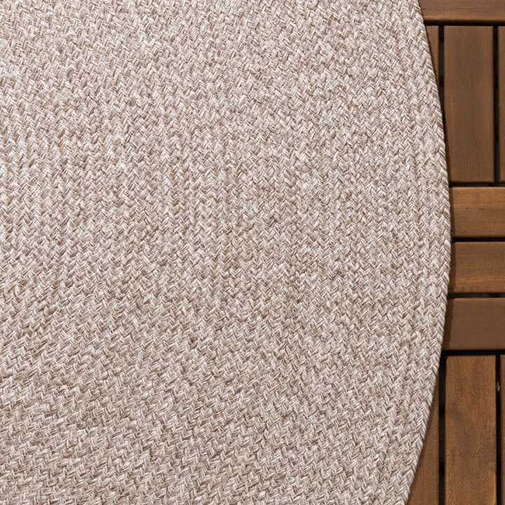 In- & Outdoor Jute Teppich Rund - Bali Beige - 5