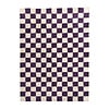 Retro Teppich - Gambit Violett Weiß  - thumbnail 1