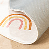 Waschbarer Kinderteppich Rund - Evi Rainbow Bunt - thumbnail 6