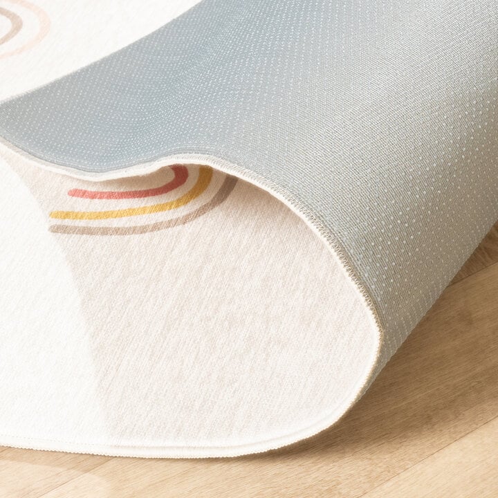 Waschbarer Kinderteppich - Evi Rainbow Bunt - 6