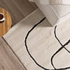 Japandi Teppich - Yori Lines Creme Schwarz - thumbnail 2
