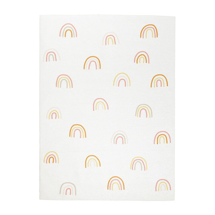 Waschbarer Kinderteppich - Evi Rainbow Bunt - 1