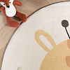 Waschbarer Spielteppich Rund - Sammy Giraffe Gelb - thumbnail 2