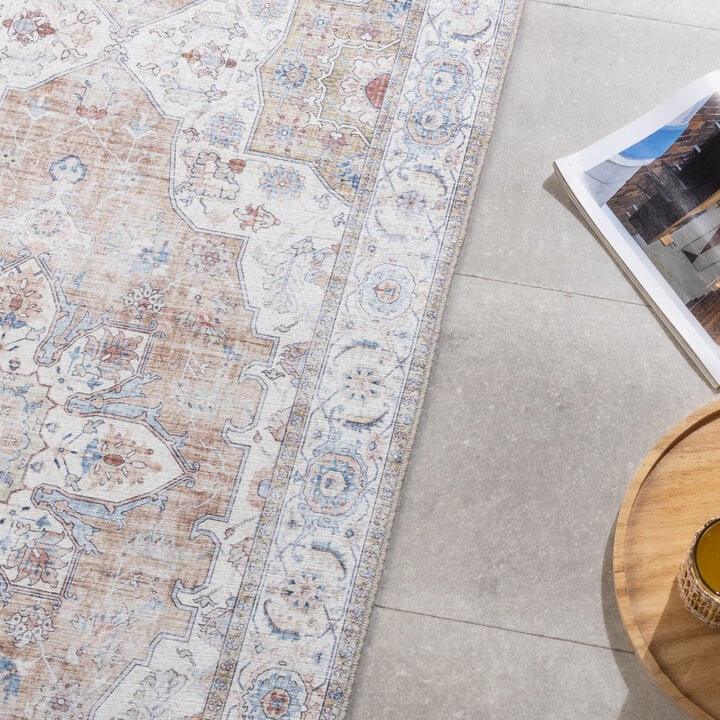 Waschbarer Läufer - Domingo Mandala Beige - 3