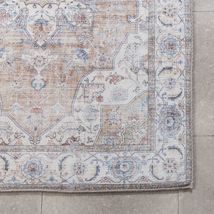 Waschbarer Läufer - Domingo Mandala Beige - 5