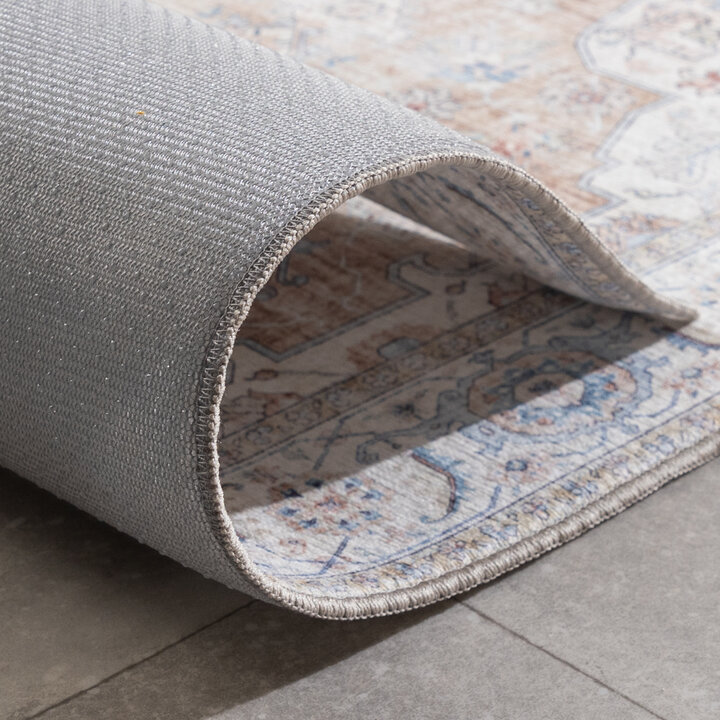 Waschbarer Läufer - Domingo Mandala Beige - 7