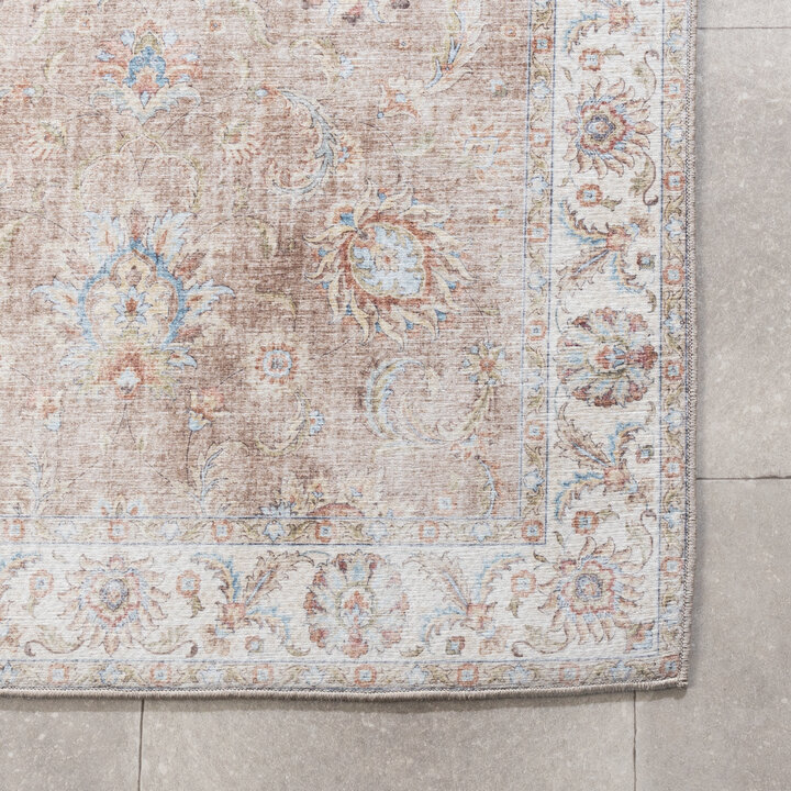 Waschbarer Läufer - Domingo Oriental Beige - 5