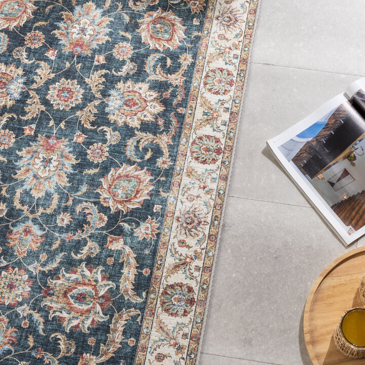 Waschbarer Läufer - Domingo Oriental Dunkelgrün - 3