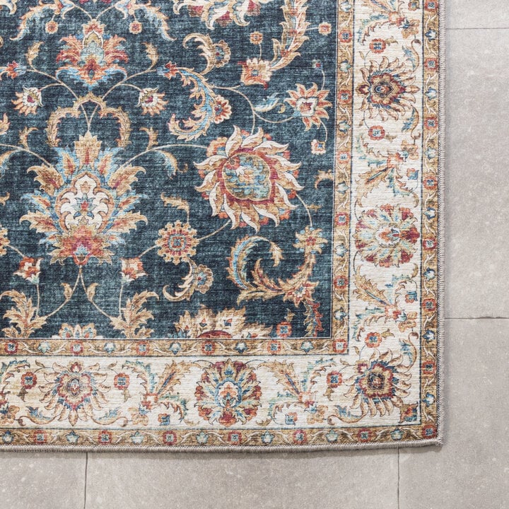 Waschbarer Läufer - Domingo Oriental Dunkelgrün - 5