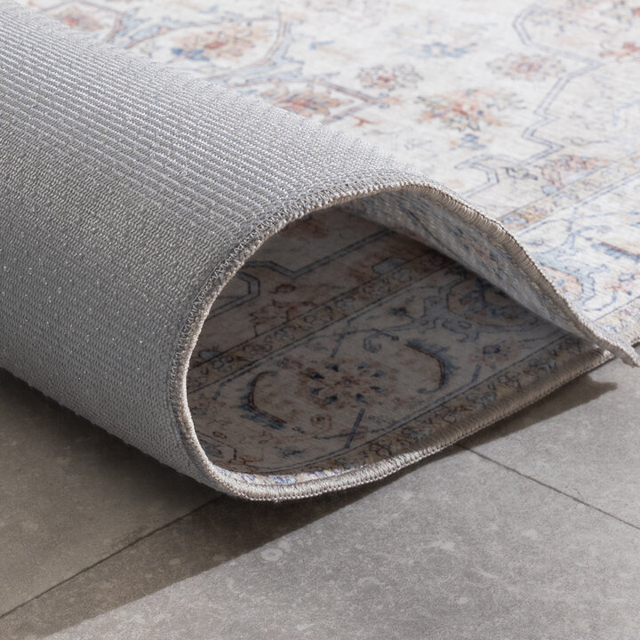 Waschbarer Läufer - Domingo Mandala Weiß - 8