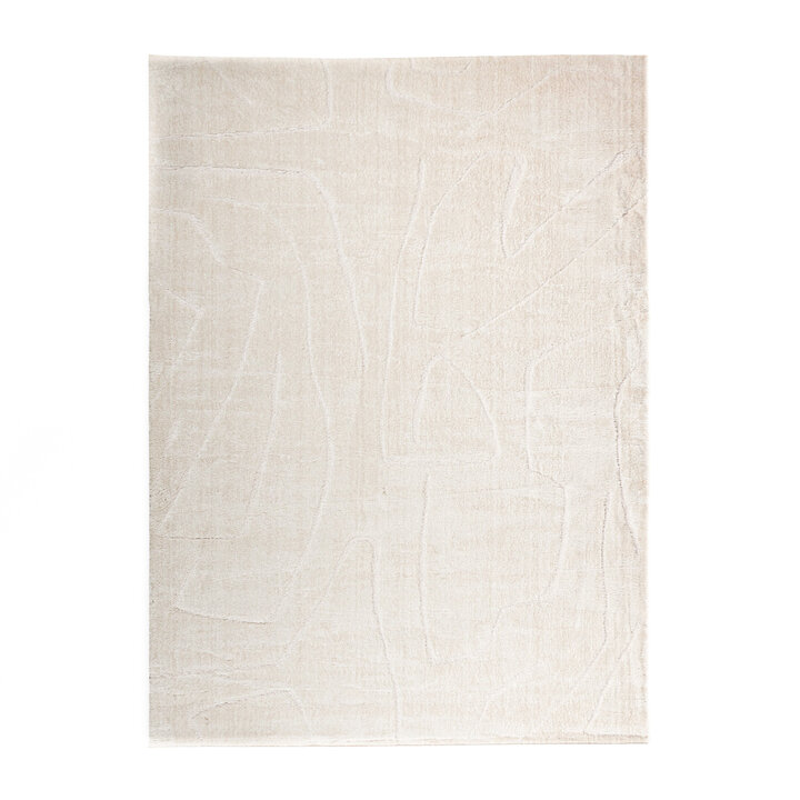 Japandi Teppich - Yori Abstrakt Lines Creme - 1