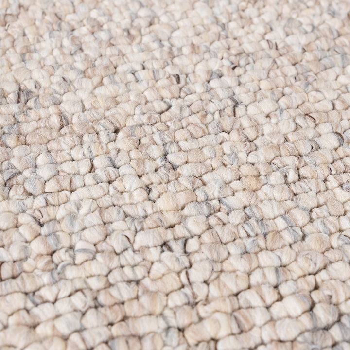 Waschbarer Wollteppich - Bruno Beige Creme - 4
