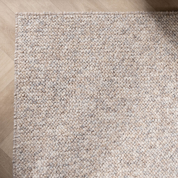 Waschbarer Wollteppich - Bruno Beige Creme - 5