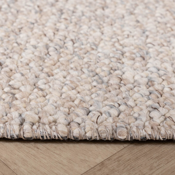 Waschbarer Wollteppich - Bruno Beige Creme - 6