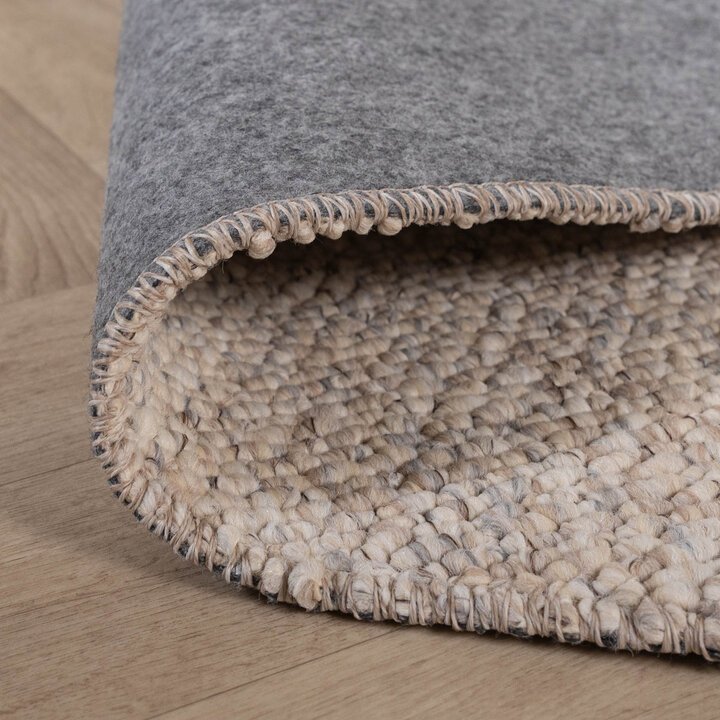 Waschbarer Wollteppich - Bruno Beige Creme - 7