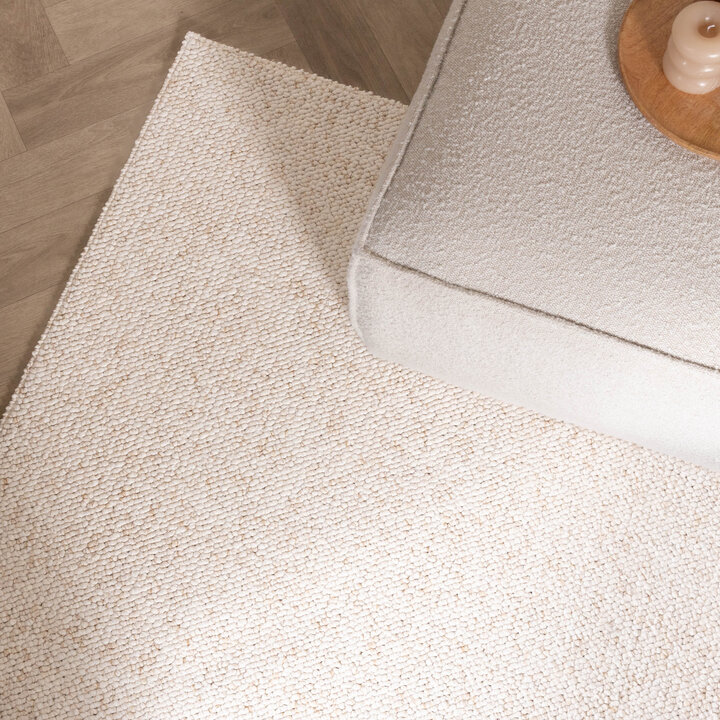 Waschbarer Wollteppich - Bruno Creme Weiß - 4