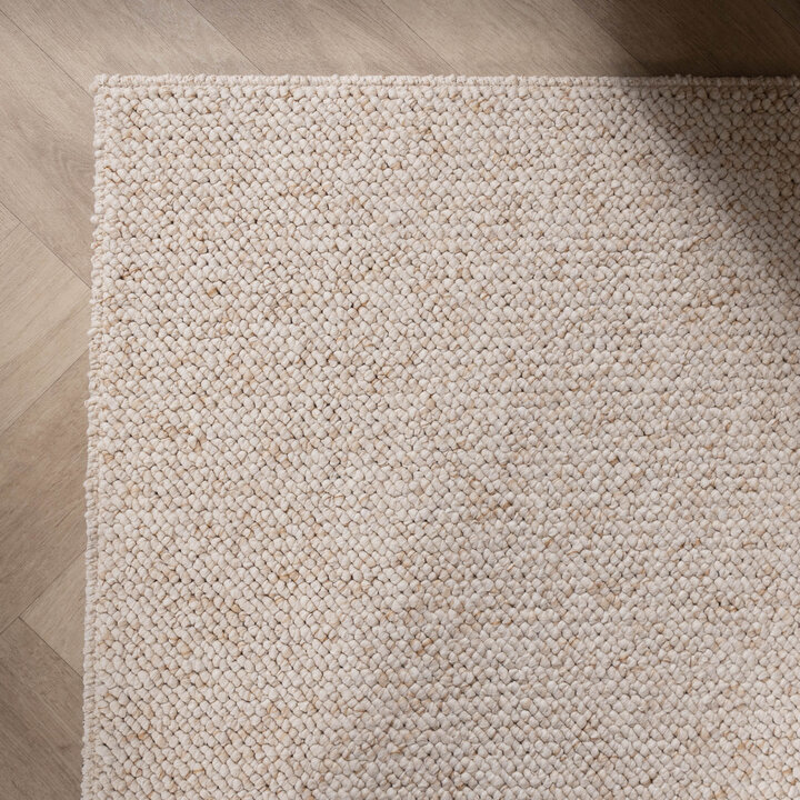 Waschbarer Wollteppich - Bruno Creme Weiß - 6