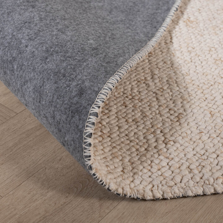 Waschbarer Wollteppich - Bruno Creme Weiß - 8