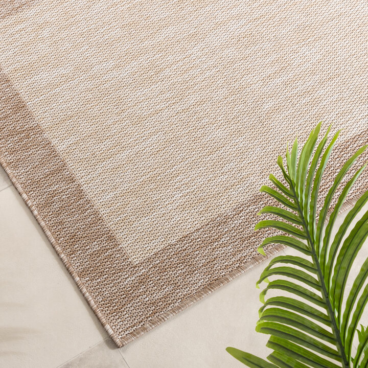 Balkonteppich - Sierra Border Creme Beige - 3